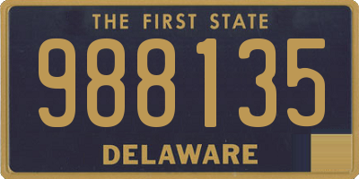 DE license plate 988135