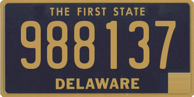 DE license plate 988137