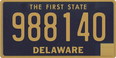 DE license plate 988140