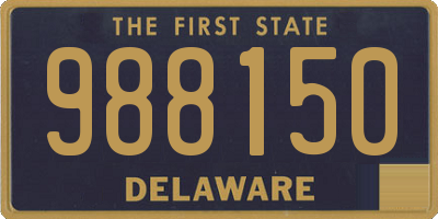 DE license plate 988150