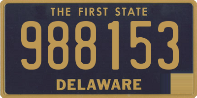 DE license plate 988153