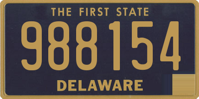 DE license plate 988154