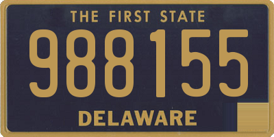 DE license plate 988155