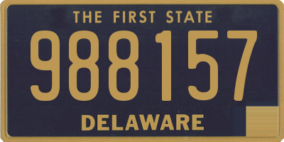 DE license plate 988157