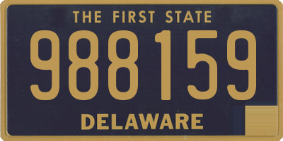 DE license plate 988159