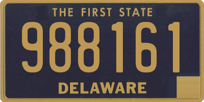 DE license plate 988161