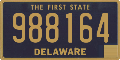 DE license plate 988164