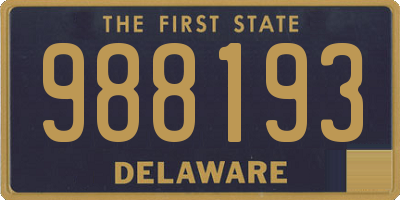 DE license plate 988193