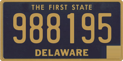 DE license plate 988195