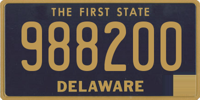 DE license plate 988200