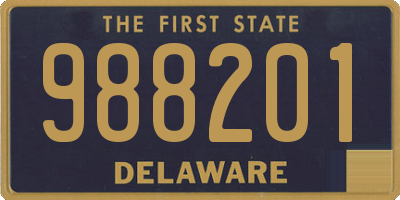 DE license plate 988201