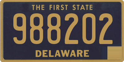 DE license plate 988202