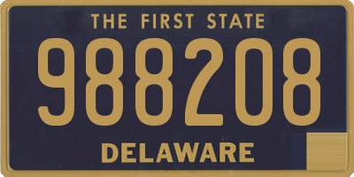 DE license plate 988208