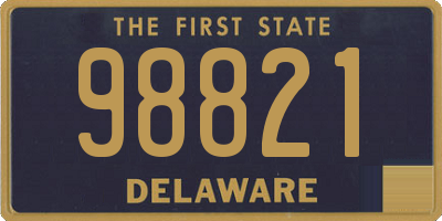 DE license plate 98821