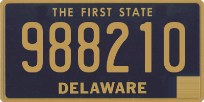 DE license plate 988210