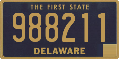 DE license plate 988211