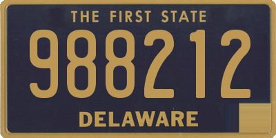 DE license plate 988212