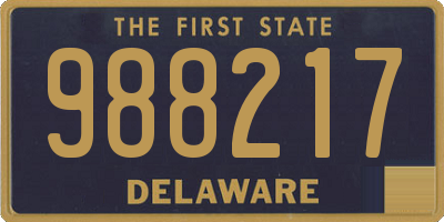 DE license plate 988217