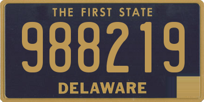 DE license plate 988219