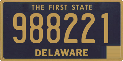 DE license plate 988221