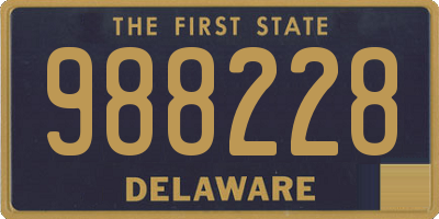 DE license plate 988228