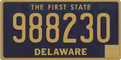 DE license plate 988230