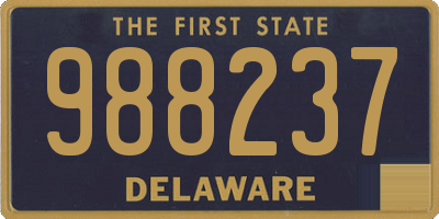 DE license plate 988237