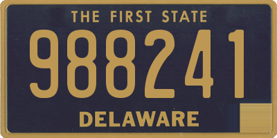 DE license plate 988241