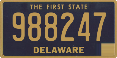 DE license plate 988247