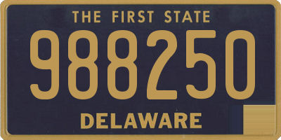 DE license plate 988250