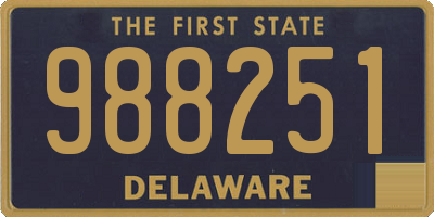 DE license plate 988251