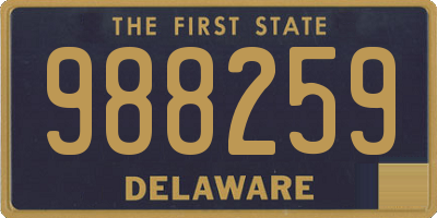 DE license plate 988259