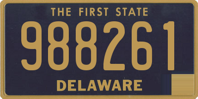 DE license plate 988261