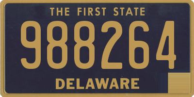 DE license plate 988264