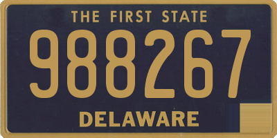 DE license plate 988267