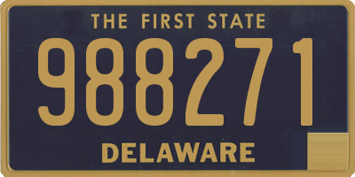 DE license plate 988271