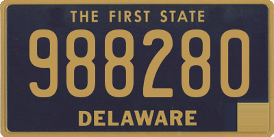 DE license plate 988280