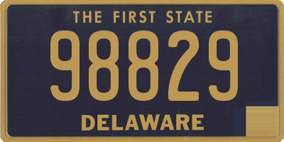 DE license plate 98829