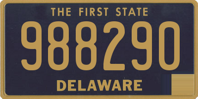 DE license plate 988290