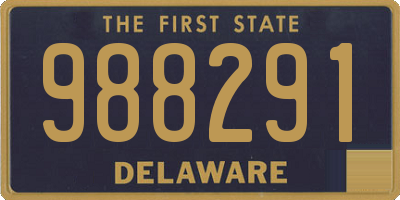 DE license plate 988291