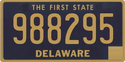 DE license plate 988295