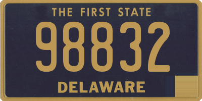 DE license plate 98832