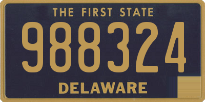 DE license plate 988324