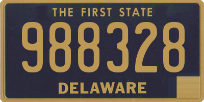 DE license plate 988328