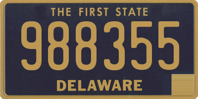 DE license plate 988355