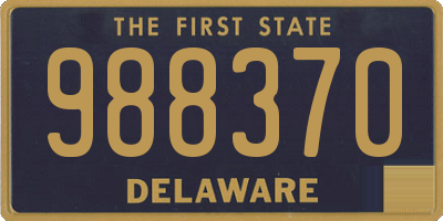 DE license plate 988370