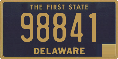 DE license plate 98841