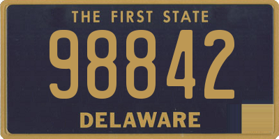 DE license plate 98842