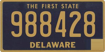 DE license plate 988428