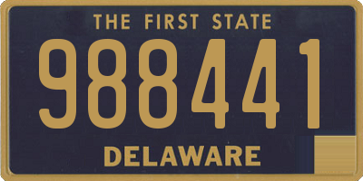 DE license plate 988441